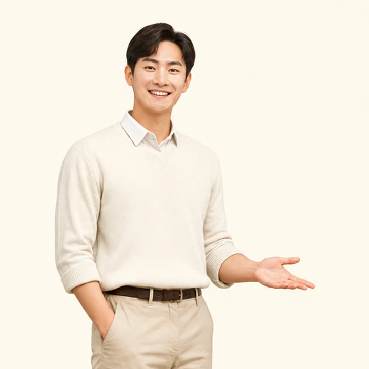 사회초년생 장기렌트 상담 신청을 안내하는 담당자